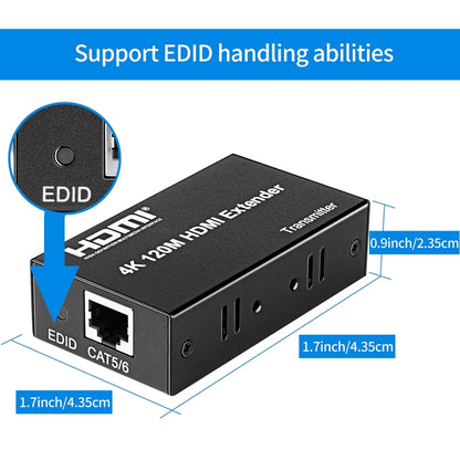 4K HDMI to RJ45 Network Extender, Transmission Distance: 120m(AU Plug) - Amplifier by buy2fix | Online Shopping UK | buy2fix