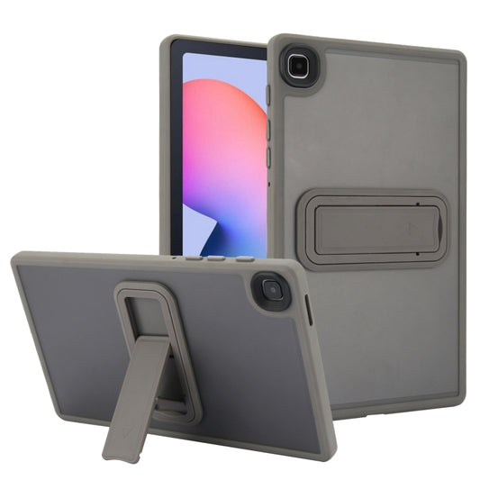 For Samsung Galaxy Tab S6 Lite P610 / P615 Skin Feel Holder PC Hybrid TPU Tablet Case(Grey) - Tab S6 Lite P610 / P615 by buy2fix | Online Shopping UK | buy2fix