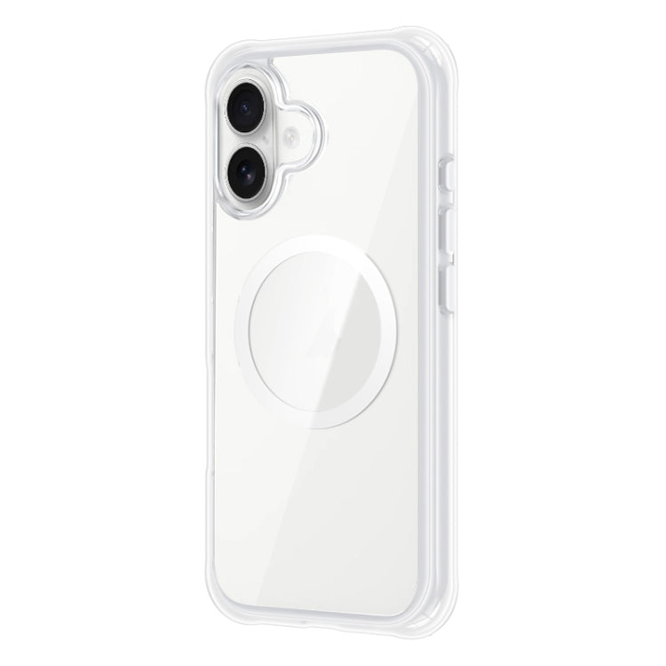 For iPhone 16 Plus TGVIS Vigor Series MagSafe Full Body Airbag Design Phone Case(White) - iPhone 16 Plus Cases by TGVIS | Online Shopping UK | buy2fix