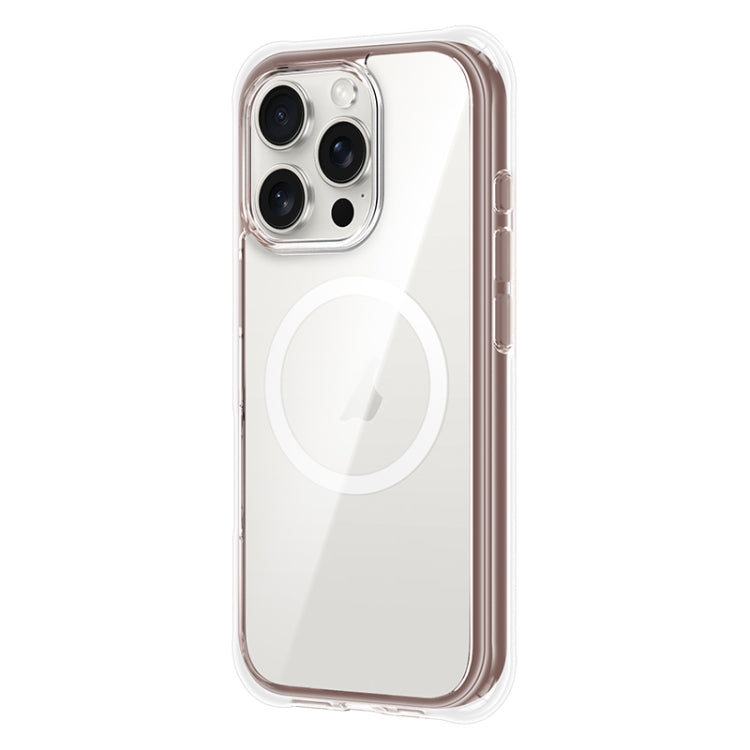 For iPhone 16 Pro TGVIS Vigor Series MagSafe Full Body Airbag Design Phone Case(Gold) - iPhone 16 Pro Cases by TGVIS | Online Shopping UK | buy2fix