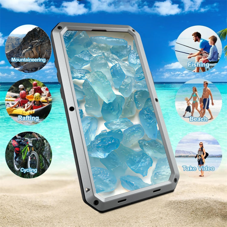 For iPhone 16 Shockproof IP54 Life Waterproof Phone Case(Silver) - iPhone 16 Cases by buy2fix | Online Shopping UK | buy2fix