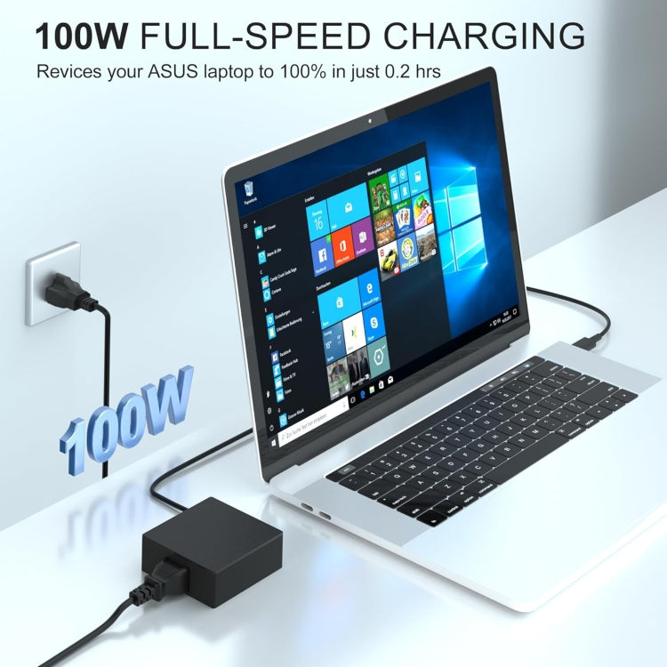 100W 20V 5A USB Type-C Plug Laptop Notebook Power Adapter For ASUS, Plug:UK Plug - For Asus by buy2fix | Online Shopping UK | buy2fix