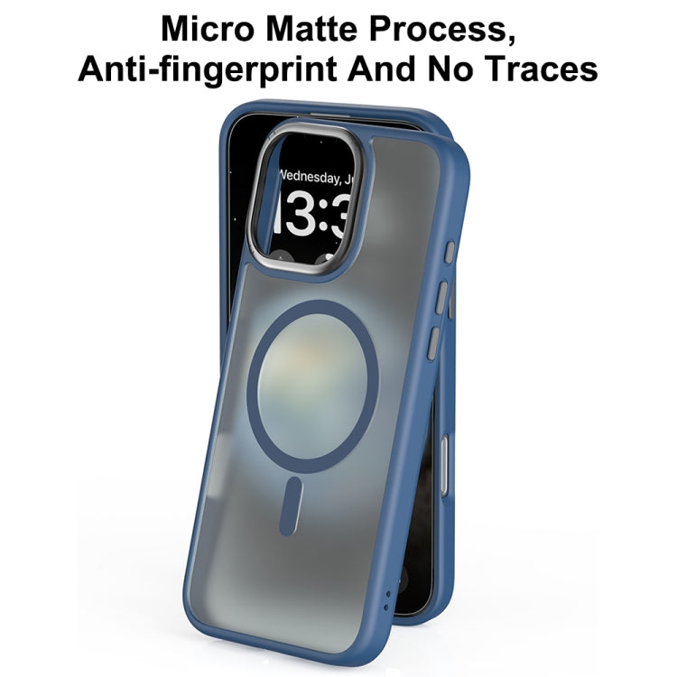 For iPhone 16 Pro Max Mutural Skin Feel Series Frosted MagSafe Magnetic Phone Case(Light Blue) - iPhone 16 Pro Max Cases by Mutural | Online Shopping UK | buy2fix