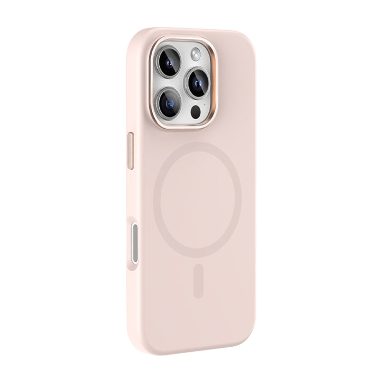 For iPhone 16 Pro Mutural Karen Series Liquid Silicone MagSafe Magnetic Phone Case(Pink) - iPhone 16 Pro Cases by Mutural | Online Shopping UK | buy2fix