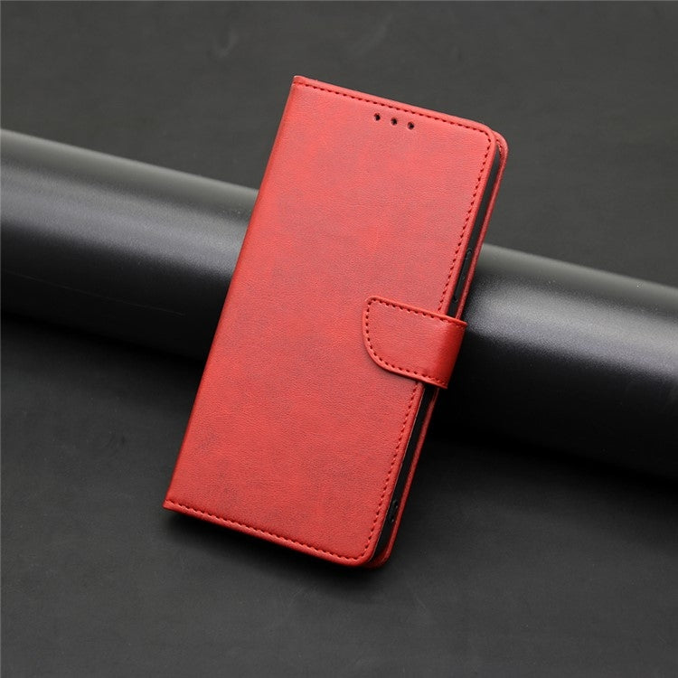 For iPhone 16 Calf Texture Buckle Flip Leather Phone Case(Red) - iPhone 16 Cases by buy2fix | Online Shopping UK | buy2fix