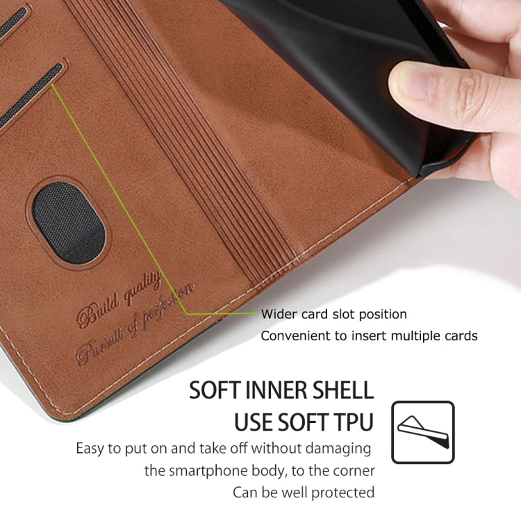 For iPhone 16 Pro Contrast Color Side Buckle Leather Phone Case(Light Brown + Green) - iPhone 16 Pro Cases by buy2fix | Online Shopping UK | buy2fix