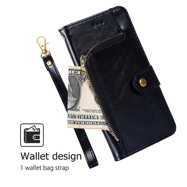 For iPhone 16 Pro Zipper Bag Leather Phone Case(Black) - iPhone 16 Pro Cases by buy2fix | Online Shopping UK | buy2fix