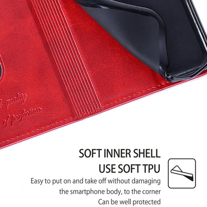 For iPhone 16 Pro Cow Texture Magnetic Leather Phone Case(Red) - iPhone 16 Pro Cases by buy2fix | Online Shopping UK | buy2fix