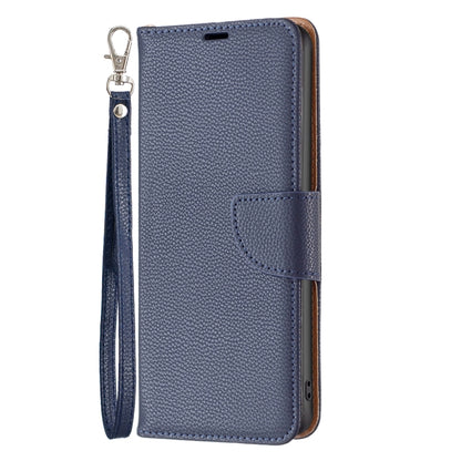 For Samsung Galaxy S25 5G Litchi Texture Pure Color Flip Leather Phone Case(Blue) - Galaxy S25 5G Cases by buy2fix | Online Shopping UK | buy2fix