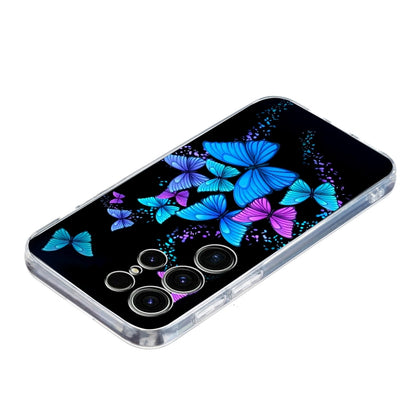 For Samsung Galaxy S25 Ultra 5G Colorful Painting Pattern TPU Phone Case(Color Butterflies) - Galaxy S25 Ultra 5G Cases by buy2fix | Online Shopping UK | buy2fix