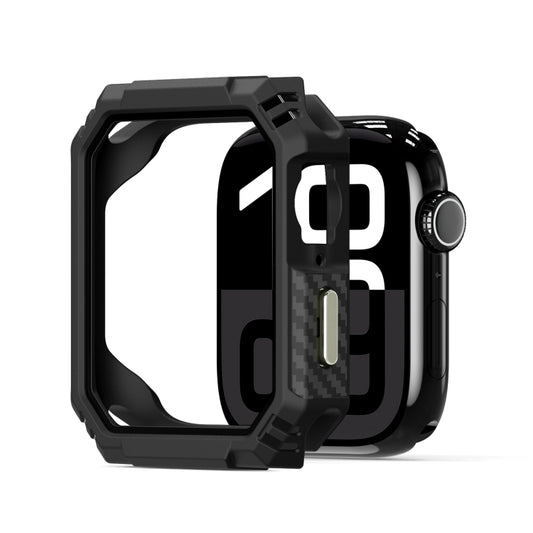 For Apple Watch Series 10 42mm DUX DUCIS Damo Series TPU+PC Hollow Watch Protective Case(Black) - Watch Cases by DUX DUCIS | Online Shopping UK | buy2fix