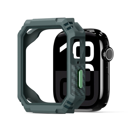 For Apple Watch Series 7 / 8 / 9 45mm DUX DUCIS Damo Series TPU+PC Hollow Watch Protective Case(Green) - Watch Cases by DUX DUCIS | Online Shopping UK | buy2fix