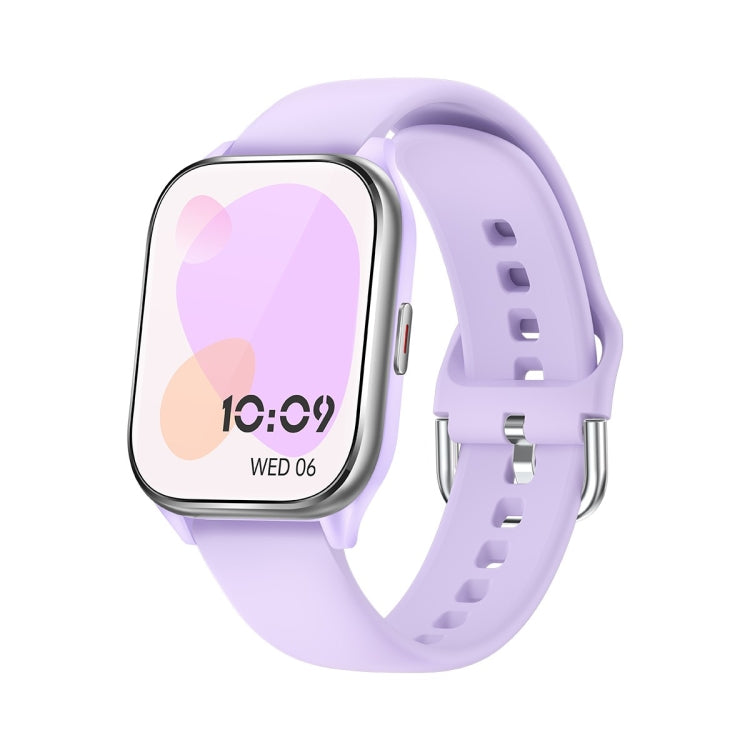 KT73S 1.85 inch Square Screen BT Call Smart Watch, Heart Rate / Blood Pressure / Blood Oxygen / Female Health / Sleep Monitoring(Purple) - Smart Wristbands by buy2fix | Online Shopping UK | buy2fix