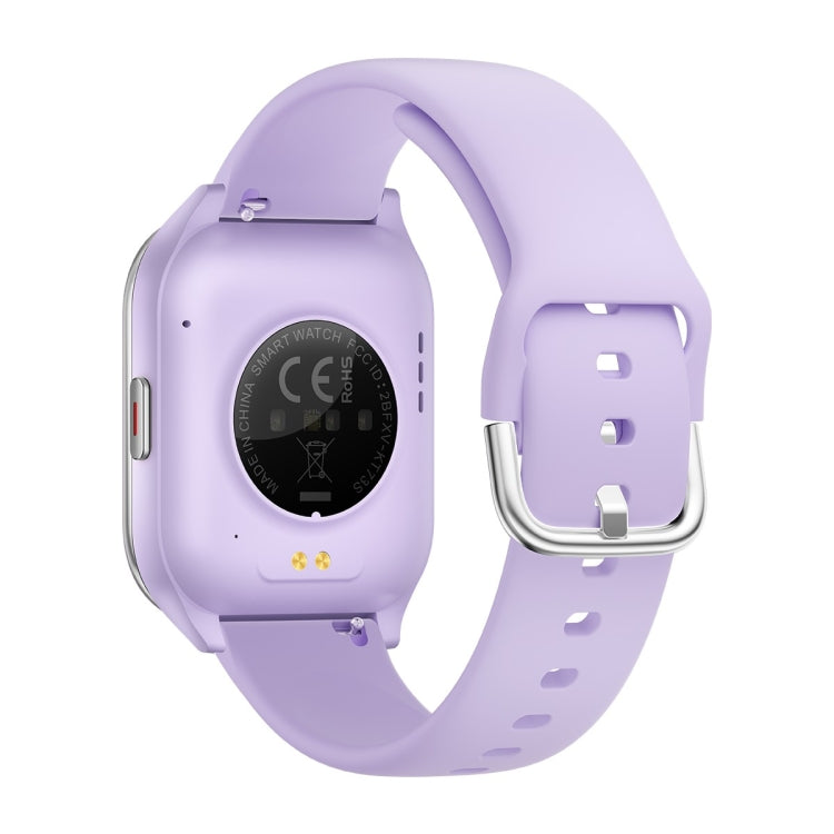 KT73S 1.85 inch Square Screen BT Call Smart Watch, Heart Rate / Blood Pressure / Blood Oxygen / Female Health / Sleep Monitoring(Purple) - Smart Wristbands by buy2fix | Online Shopping UK | buy2fix