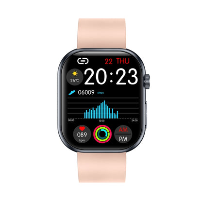 ET587 1.95 inch AMOLED Screen Smart Watch, ECG Electrocardiogram/Blood Sugar Monitoring(Pink) - Smart Watches by buy2fix | Online Shopping UK | buy2fix