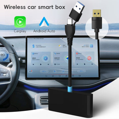 P40 CarPlay and Android Auto Car Connectivity Box Wireless Adapter(Black) - Bluetooth Adapters by buy2fix | Online Shopping UK | buy2fix