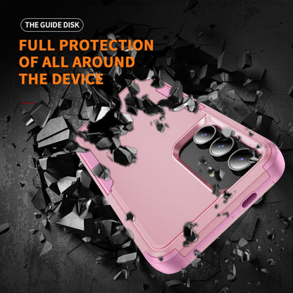 For Samsung Galaxy S25 5G TPU + PC Shockproof Protective Phone Case(Pink) - Galaxy S25 5G Cases by buy2fix | Online Shopping UK | buy2fix