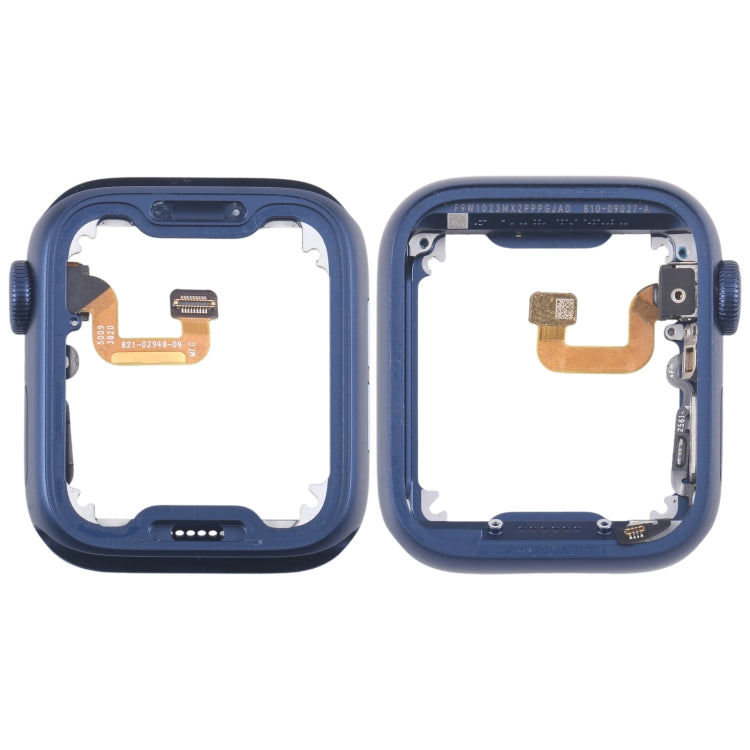 For Apple Watch Series 6 44MM GPS Aluminium Alloy Middle Frame Bezel Plate with Crown Spin Axis Flex Cable(Blue) - Middle Frame by buy2fix | Online Shopping UK | buy2fix