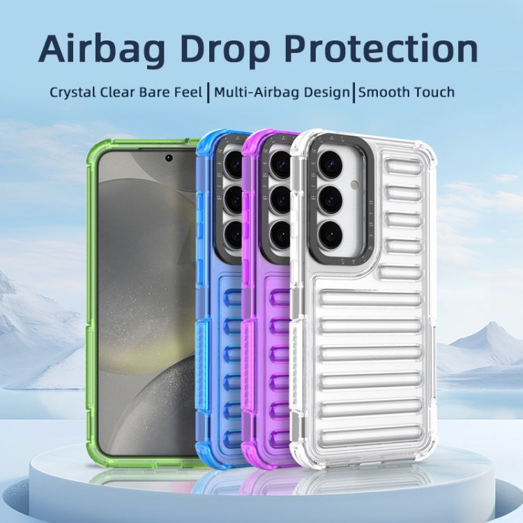 For Samsung Galaxy S25+ 5G High Transparency TPU Hybrid PC Airbag Phone Case(Transparent Green) - Galaxy S25+ 5G Cases by buy2fix | Online Shopping UK | buy2fix