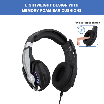 KOTION EACH G9000 Plus On-Ear Gaming Headset with Mic, Length: About 2.1m(Black) - Multimedia Headset by KOTION EACH | Online Shopping UK | buy2fix