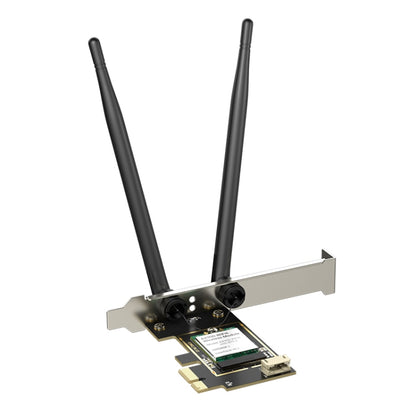 EDUP EP-9617ES 900Mbps WiFi 6 Bluetooth 5.4 Dual-Band 2.4G / 5G PCI-E Wireless WiFi Adapter(Black) - USB Network Adapter by EDUP | Online Shopping UK | buy2fix