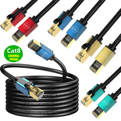 1m Home Fiber Bandwidth 10 Gigabit CAT8 Network Cable(Blue) - Lan Cable and Tools by buy2fix | Online Shopping UK | buy2fix