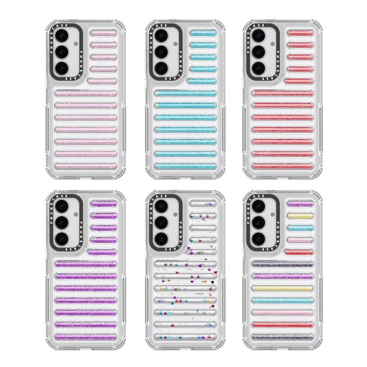 For Samsung Galaxy S25 5G Capsule Glitter TPU Hybrid PC Airbag Phone Case(Mixed Color) - Galaxy S25 5G Cases by buy2fix | Online Shopping UK | buy2fix