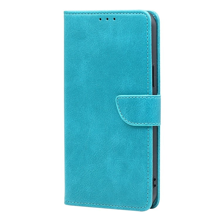 For Samsung Galaxy S25 5G Calf Texture Buckle Flip Leather Phone Case(Light Blue) - Galaxy S25 5G Cases by buy2fix | Online Shopping UK | buy2fix