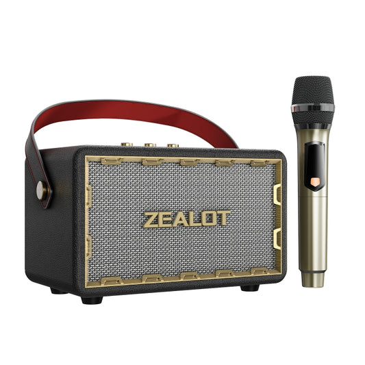 Zealot MT01M Retro Card Portable Wireless Bluetooth Speaker with Microphone(Black) - Desktop Speaker by ZEALOT | Online Shopping UK | buy2fix