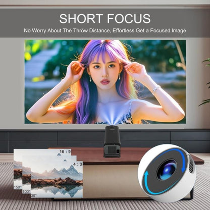 M10 1280 x 720P 200ANSI Amlogic H713 CPU Android 11.0 Smart Projector, US Plug(White) - LED Projector by buy2fix | Online Shopping UK | buy2fix