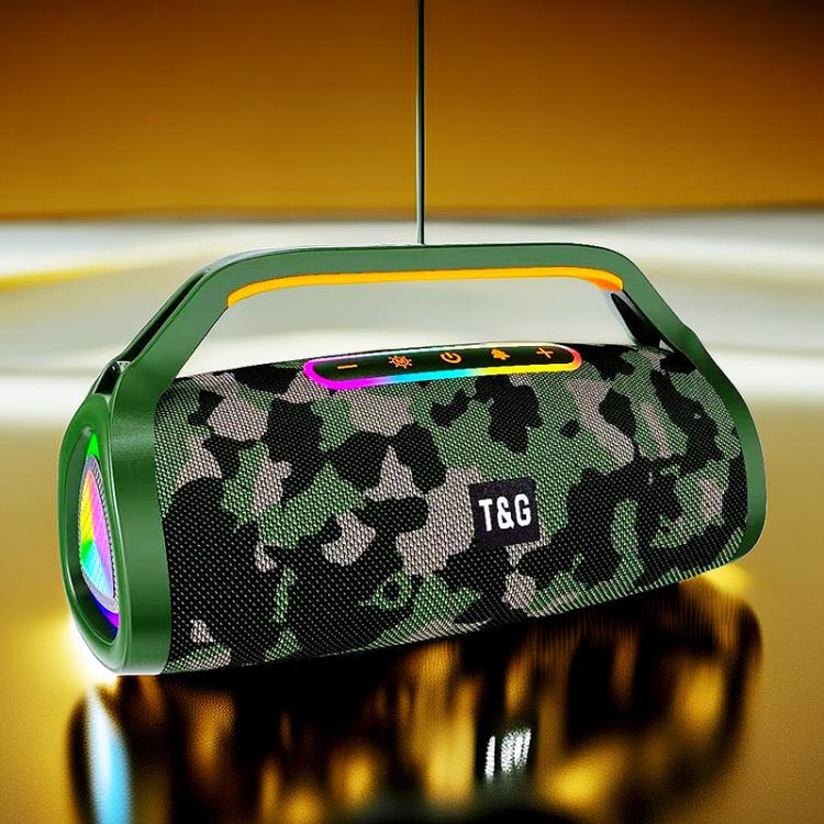 T&G TG417 40W Portable Outdoor Bass Dual Microphone Wireless Bluetooth Speaker(Camouflage) - Desktop Speaker by T&G | Online Shopping UK | buy2fix