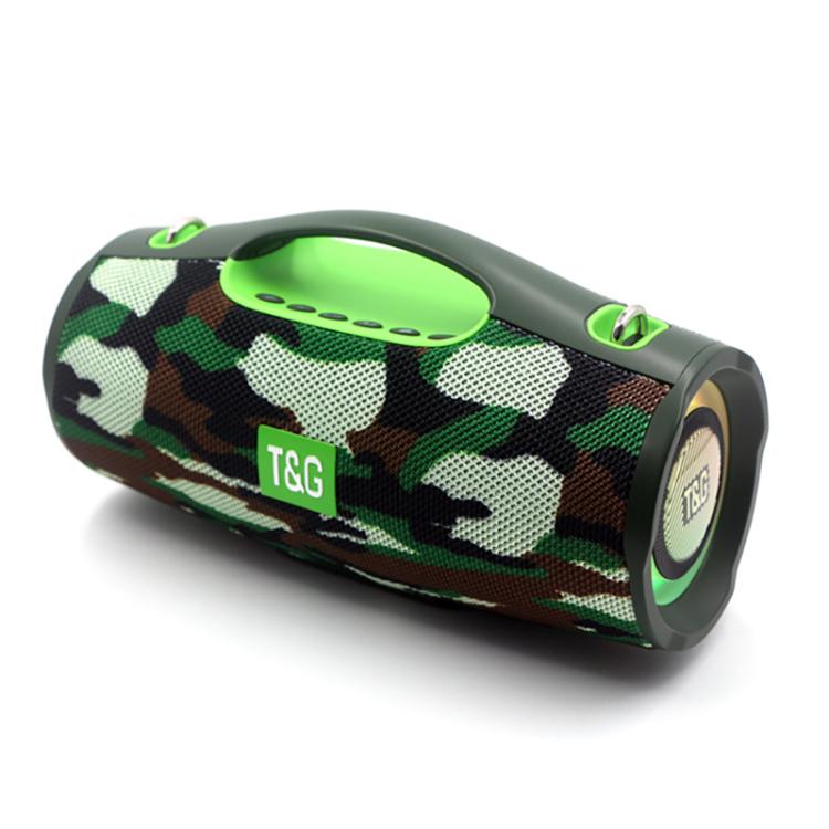 T&G TG437 20W Portable TWS Subwoofer Bluetooth Speaker(Camouflage) - Desktop Speaker by T&G | Online Shopping UK | buy2fix