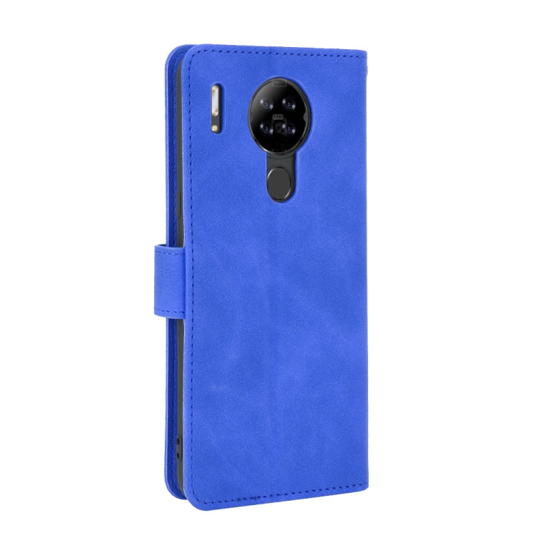 For Blackview A80 Solid Color Skin Feel Magnetic Buckle Horizontal Flip Calf Texture PU Leather Case with Holder & Card Slots & Wallet(Blue) - More Brand by buy2fix | Online Shopping UK | buy2fix