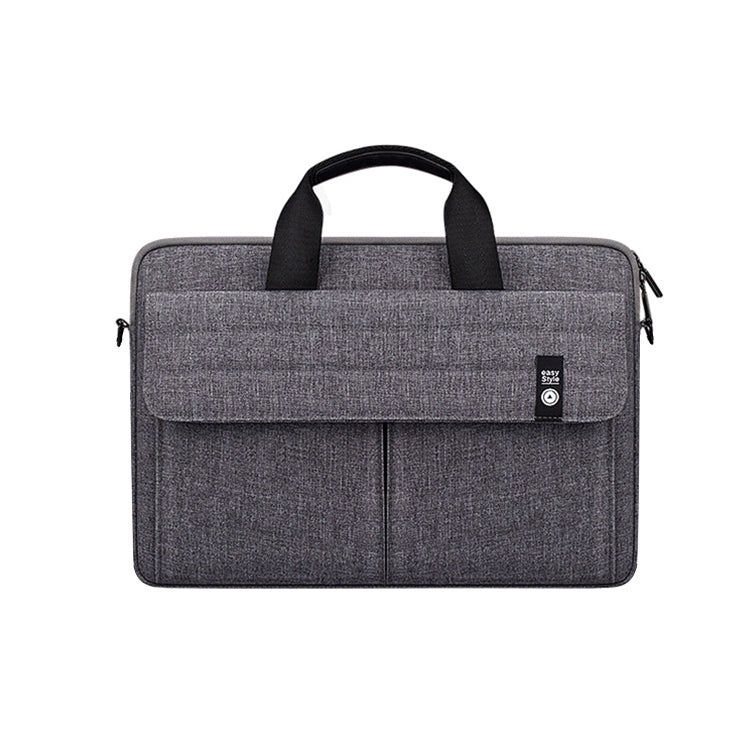 ST08 Handheld Briefcase Carrying Storage Bag with Shoulder Strap for 15.6 inch Laptop(Grey) - 15.6 - 17 inch by buy2fix | Online Shopping UK | buy2fix