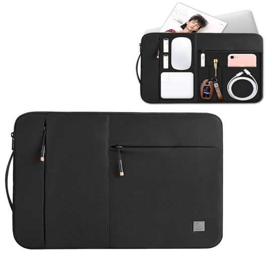WIWU Alpha Nylon Travel Carrying Storage Bag Sleeve Case for 14 inch Laptop(Black) - 14.1 inch by WIWU | Online Shopping UK | buy2fix