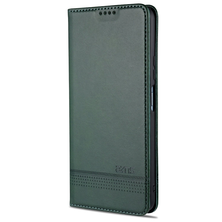 For Huawei Honor V30 AZNS Magnetic Calf Texture Horizontal Flip Leather Case with Card Slots & Holder & Wallet(Dark Green) - Honor Cases by AZNS | Online Shopping UK | buy2fix