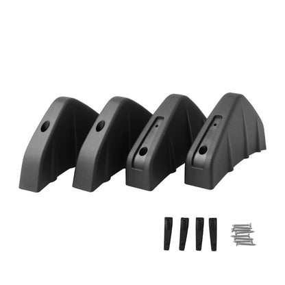 4 PCS Car General Shark Fin Rear Spoiler Bumper Chassis Decoration - Bumper by buy2fix | Online Shopping UK | buy2fix