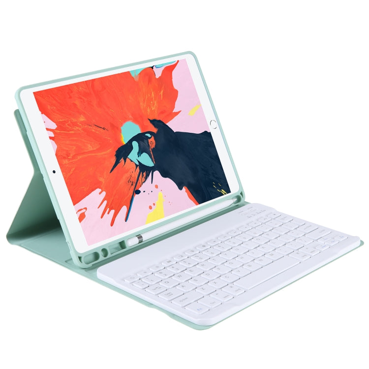 T098B Integrated Ultra-thin Candy Colors Bluetooth Keyboard Tablet Case for iPad Air 4 10.9 inch (2020), with Stand & Pen Slot(Light Green) - For iPad Air by buy2fix | Online Shopping UK | buy2fix