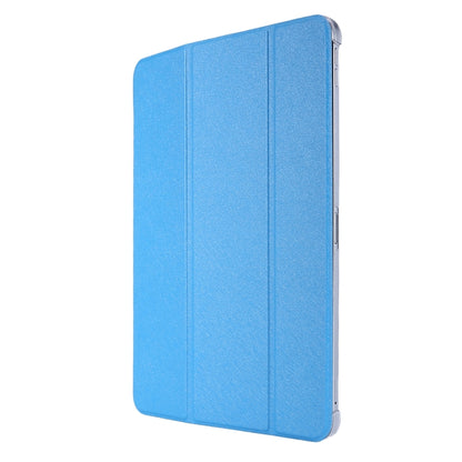 Silk Texture Flip Magnetic PU Leather Smart Case with Three-folding Holder For iPad Air 11 2024 / Air 2022 / 2020 10.9(Blue Sky) - iPad Air (2022) / (2020) 10.9 Cases by buy2fix | Online Shopping UK | buy2fix