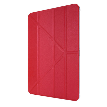 Silk Texture Horizontal Deformation Flip Leather Case with Three-folding Holder For iPad Air 11 2024 / Air 2022 / 2020 10.9(Red) - iPad Air (2022) / (2020) 10.9 Cases by buy2fix | Online Shopping UK | buy2fix