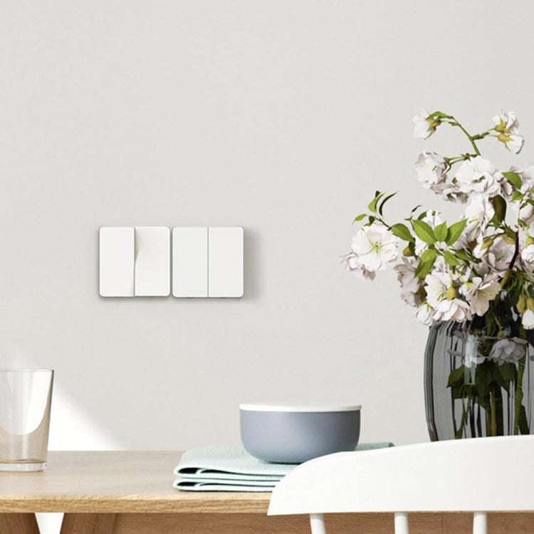 Original Xiaomi Mijia Double Control Wall Switch, Double Button(White) - Smart Switch by Xiaomi | Online Shopping UK | buy2fix