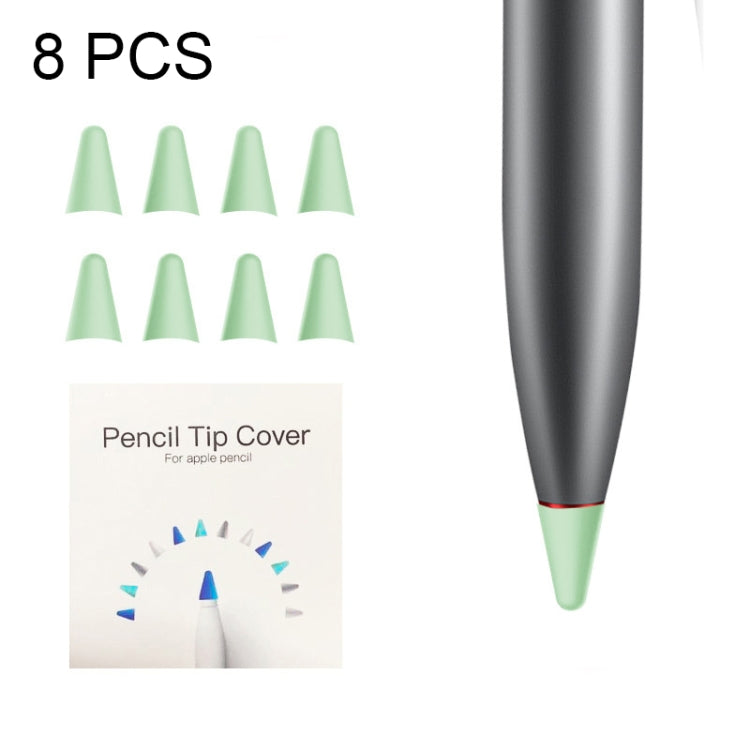 8 PCS Non-slip Mute Wear-resistant Nib Cover for M-pencil Lite (Mint Green) - Pencil Accessories by buy2fix | Online Shopping UK | buy2fix