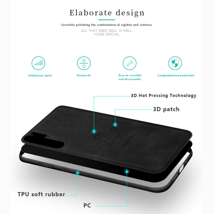 PINWUYO Shockproof Waterproof Full Coverage PC + TPU + Skin Protective Case for Huawei P30 Pro(Grey) - Huawei Cases by PINWUYO | Online Shopping UK | buy2fix