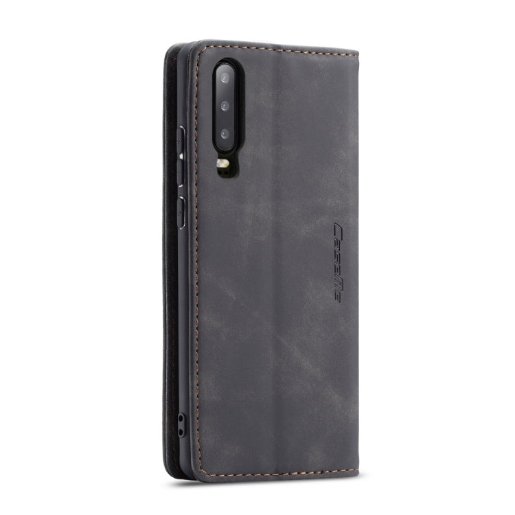 CaseMe-013 Multifunctional Retro Frosted Horizontal Flip Leather Case for Huawei P30, with Card Slot & Holder & Wallet (Black) - Huawei Cases by CaseMe | Online Shopping UK | buy2fix