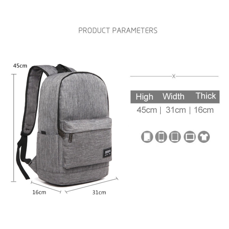 Universal Multi-Function Oxford Cloth Laptop Shoulders Bag Backpack with External USB Charging Port, Size: 45x31x16cm, For 15.6 inch and Below Macbook, Samsung, Lenovo, Sony, DELL Alienware, CHUWI, ASUS, HP(Black) - Backpack by buy2fix | Online Shopping UK | buy2fix