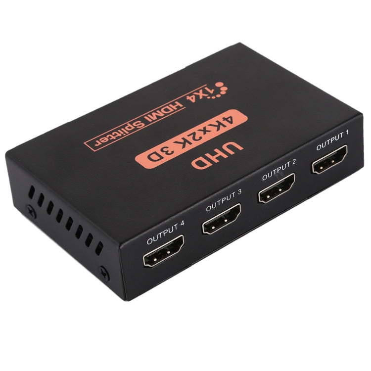 CY10 UHD 4K x 2K 3D 1 x 4 HDMI Splitter (UK Plug) - Splitter by buy2fix | Online Shopping UK | buy2fix