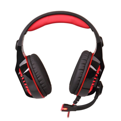 KOTION EACH G2000 Stereo Bass Gaming Headphone with Microphone & LED Light, For PS4, Smartphone, Tablet, Computer, Notebook(Red) - Multimedia Headset by KOTION EACH | Online Shopping UK | buy2fix