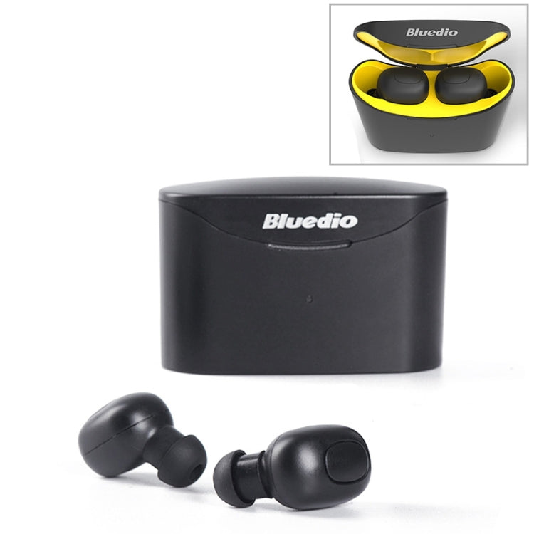 Bluedio TWS T-elf Bluetooth Version 5.0 In-Ear Bluetooth Headset with Headphone Charging Cabin(Yellow) - TWS Earphone by Bluedio | Online Shopping UK | buy2fix