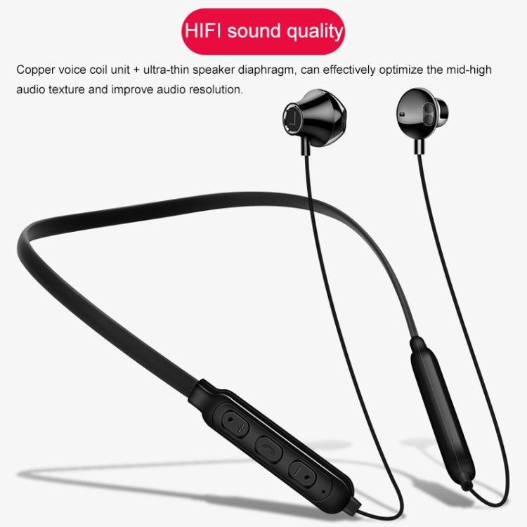 G02 Portable HIFI Bluetooth V4.2 Bluetooth Headphone(Black) - Neck-mounted Earphone by buy2fix | Online Shopping UK | buy2fix