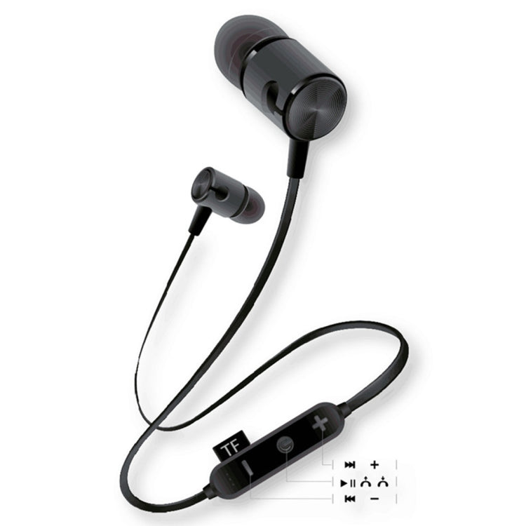 MG-G20 Bluetooth 4.2 Sport Wireless Bluetooth Earphone, Support Card(Grey) - Neck-mounted Earphone by buy2fix | Online Shopping UK | buy2fix